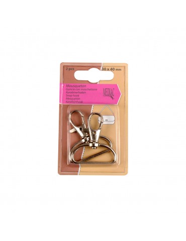 Mousquetons de sangle 30 x 40 mm