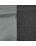 Tissu velours polaire uni occultant/phonique gris Tissu velours polaire uni occultant/phonique gris