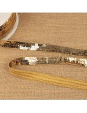 Galon paillettes 20 mm doré Galon paillettes 20 mm doré