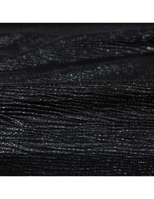 Tissu jersey brillant noir