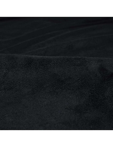 Tissu d'habillement suédine unie noir