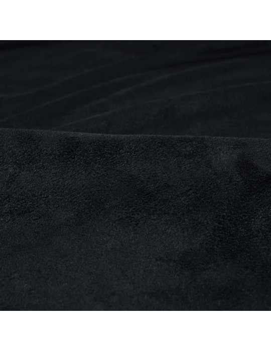 Tissu d'habillement suédine unie noir