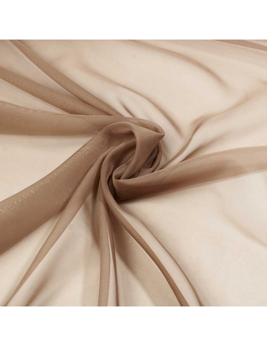 Tissu voilage uni 240 cm marron