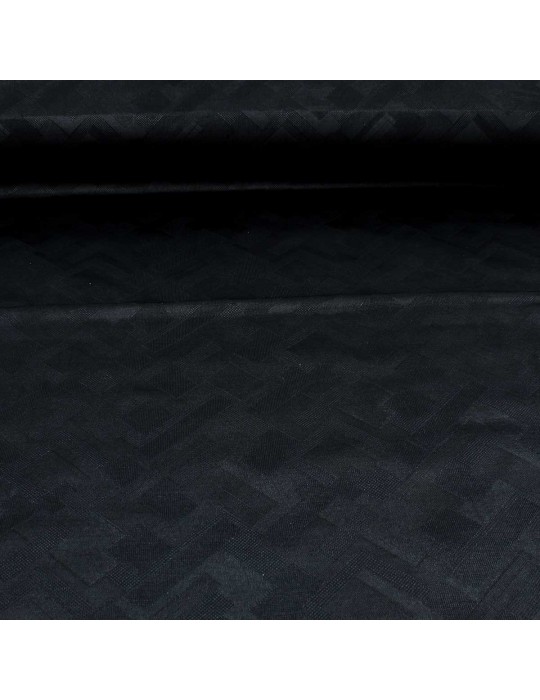 Tissu jersey géométrique bleu