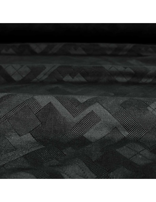 Tissu jersey géométrique gris