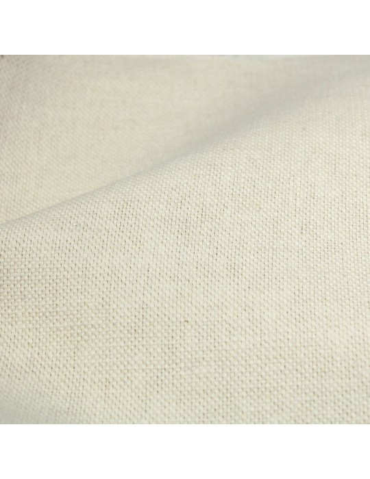 Coupon ameublement tissé écru 50 x 140 cm blanc
