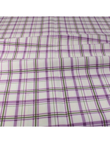 Coupon ameublement carreaux 300 x 140 cm violet