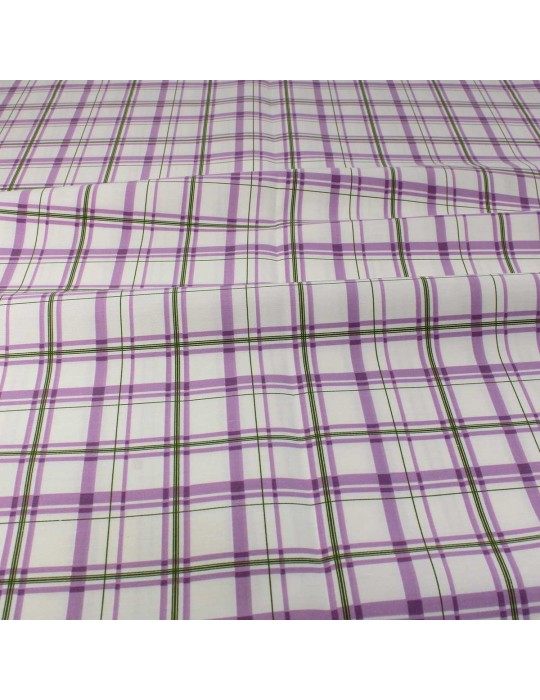 Coupon ameublement carreaux 300 x 140 cm violet