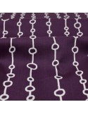 Coupon ameublement cercles 50 x 140 cm violet