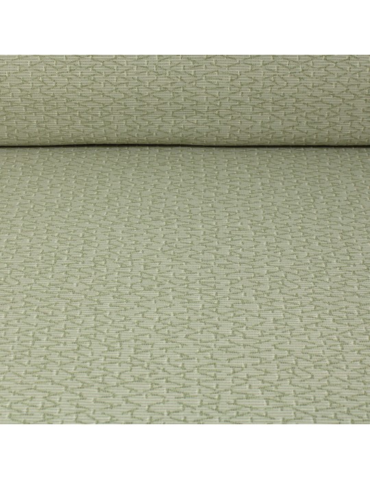 Tissu jacquard beige/vert