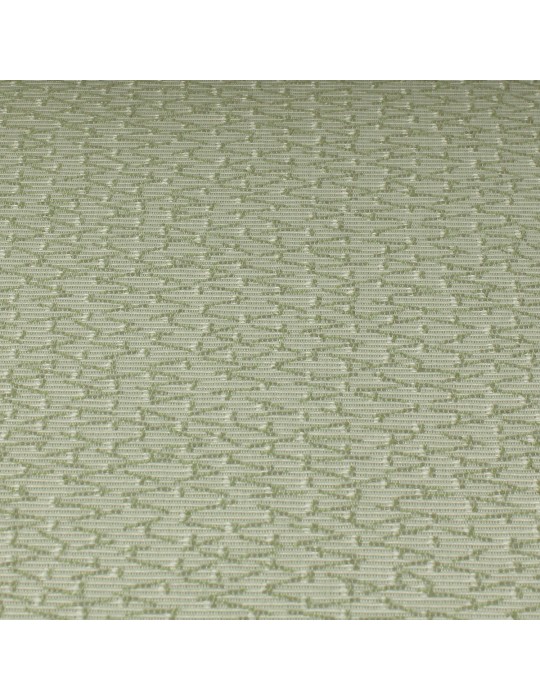 Tissu jacquard beige/vert