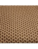 Coupon lainage imprimé marron 50 x 150 cm
