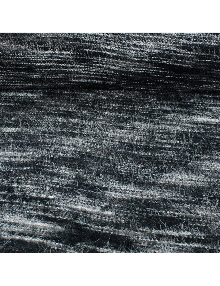 Fourrure synthétique polyester noir Fourrure synthétique polyester noir