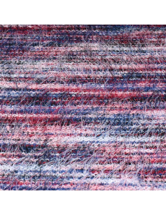 Fourrure synthétique polyester multicolore