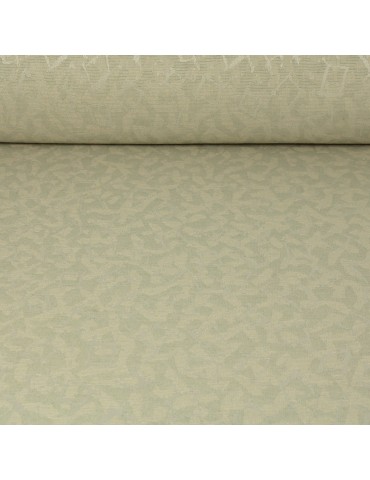 Toile d'ameublement polyester beige/vert