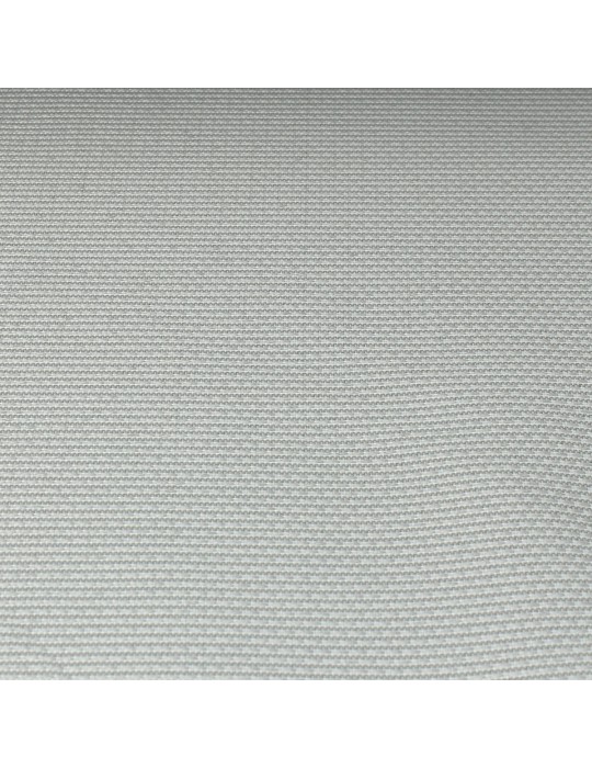 Toile d'ameublement polyester blanc/gris