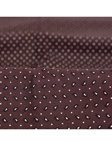 Coupon habillement coton/viscose 50 x 140 cm marron