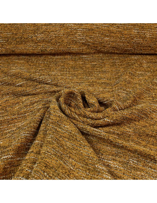 Tissu jersey chiné jaune ocre