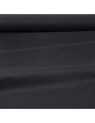 Toile unie coton/élasthanne 147 cm noir