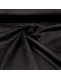 Toile d'habillement coton/élasthanne marron noir