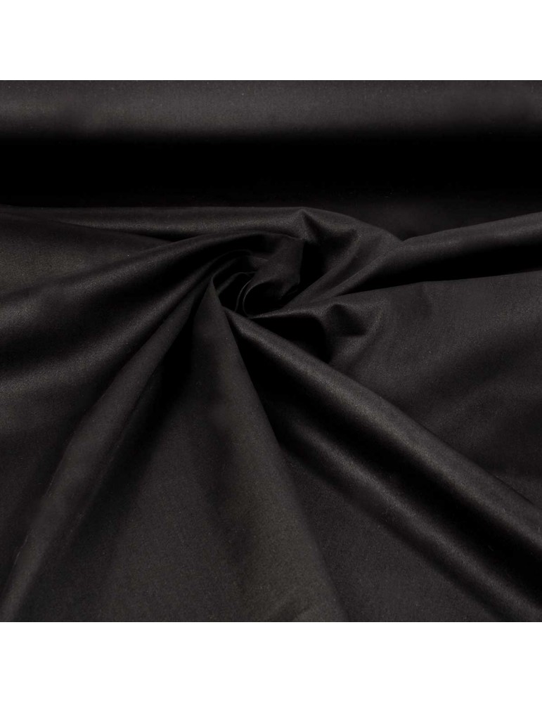 Toile d'habillement coton/élasthanne marron noir