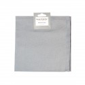 Serviette de table 40 x 40 cm gris