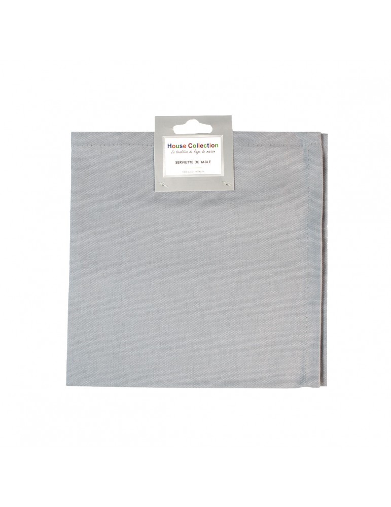 Serviette de table 40 x 40 cm gris
