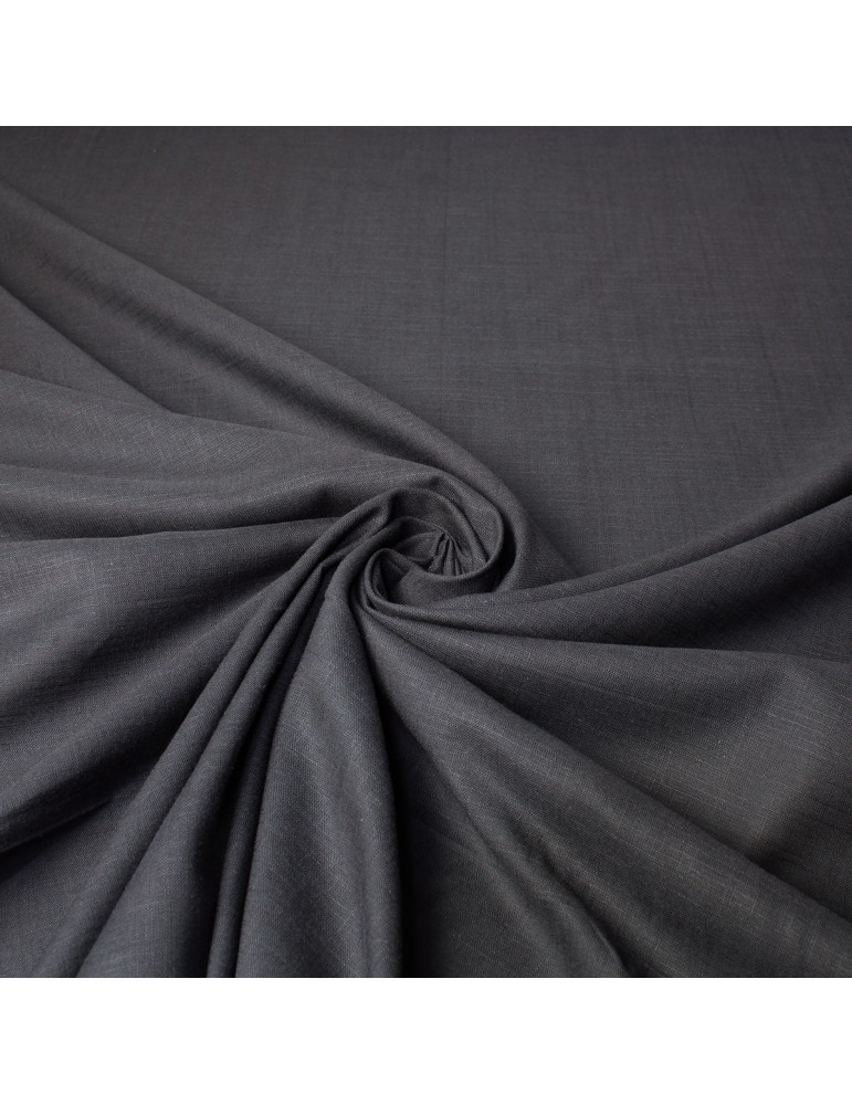 Tissu cretonne uni anthracite Tissu cretonne uni anthracite