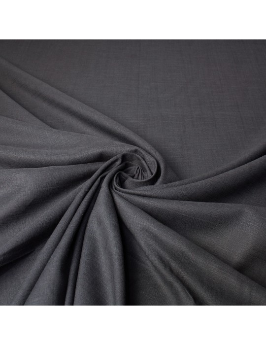 Tissu cretonne uni anthracite
