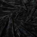 Tissu velours chenille noir