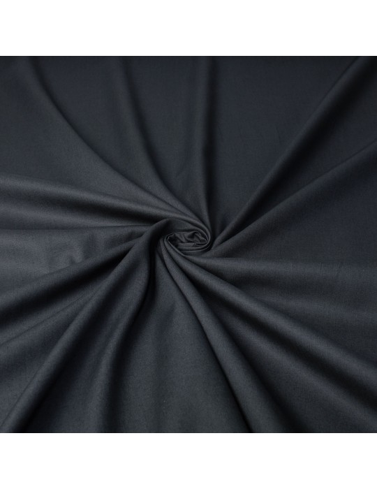Tissu coton uni gris foncé