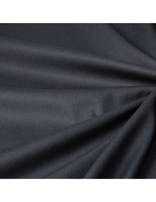 Tissu coton uni gris foncé