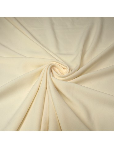 Tissu crêpe uni crème