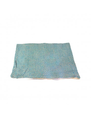 Housse de coussin jacquard 30 x 50 cm bleu