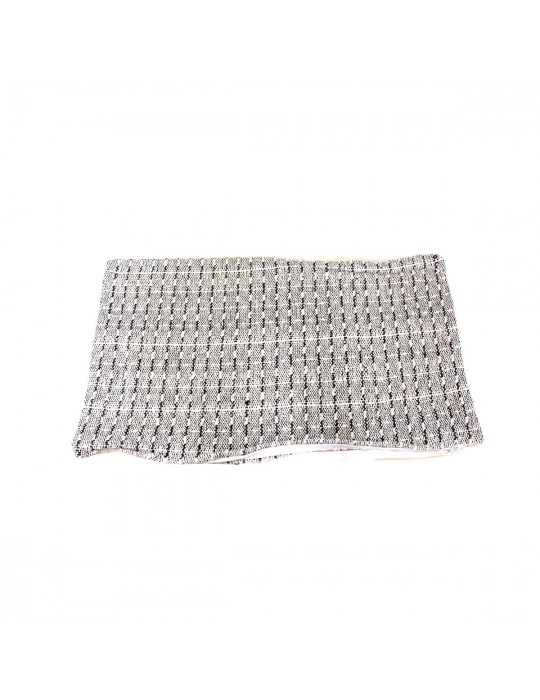 Housse de coussin jacquard 30 x 50 cm gris