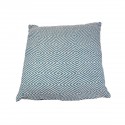 Housse de coussin jacquard 60 x 60 cm bleu