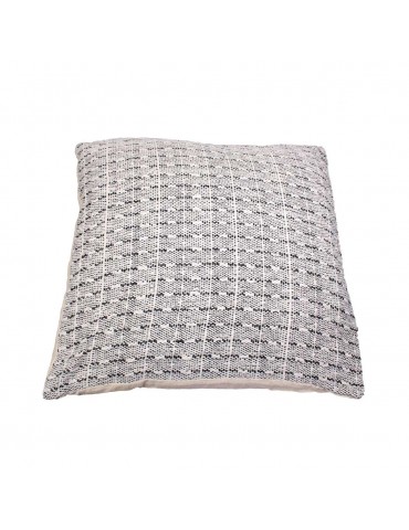 Housse de coussin jacquard 60 x 60 cm gris