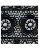 Guipure Fleurs 63 mm noir Guipure Fleurs 63 mm noir