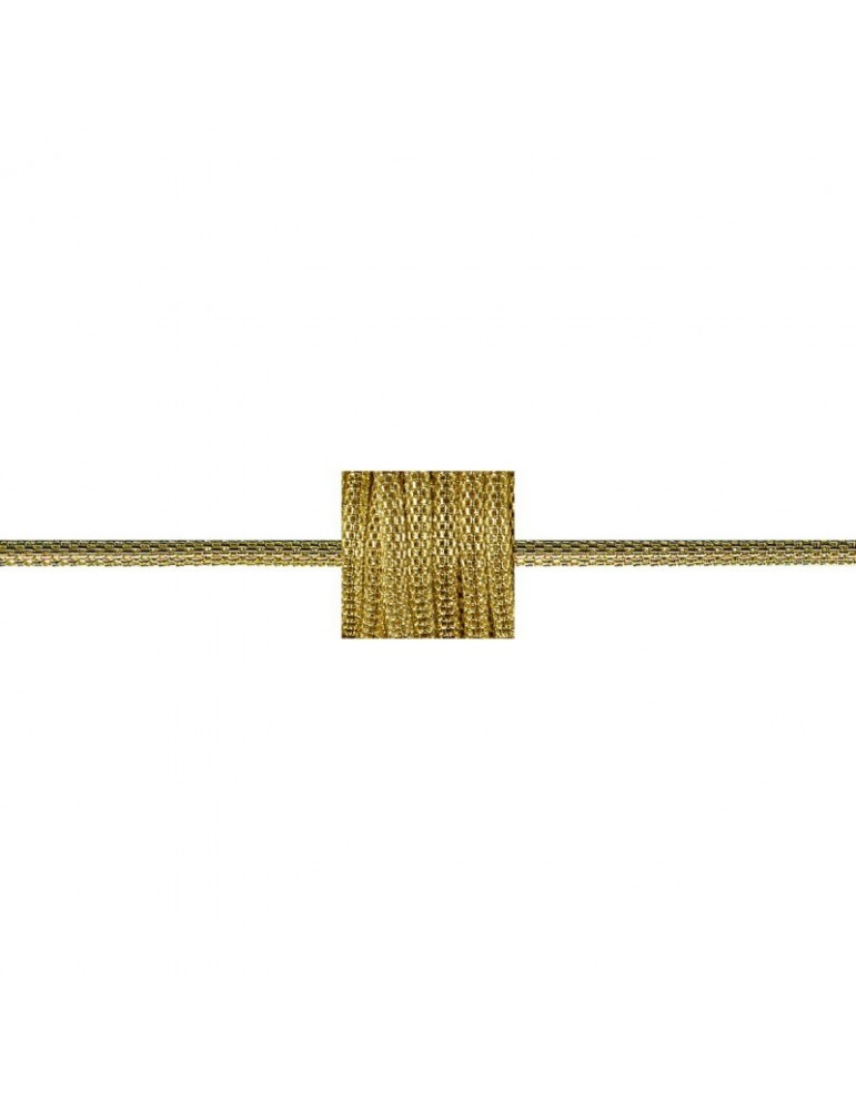 Chaîne tubulaire 3 mm doré