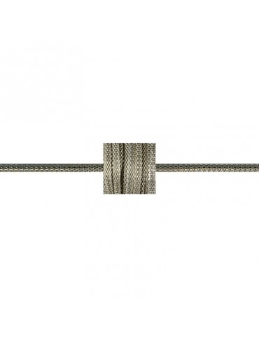 Chaîne tubulaire 3 mm argenté