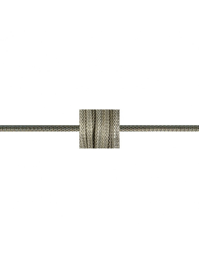 Chaîne tubulaire 3 mm argenté Chaîne tubulaire 3 mm argenté