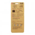 8 œillets en plastique clipsables 40 mm bronze