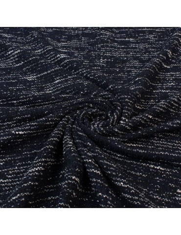 Tissu jersey chiné marine