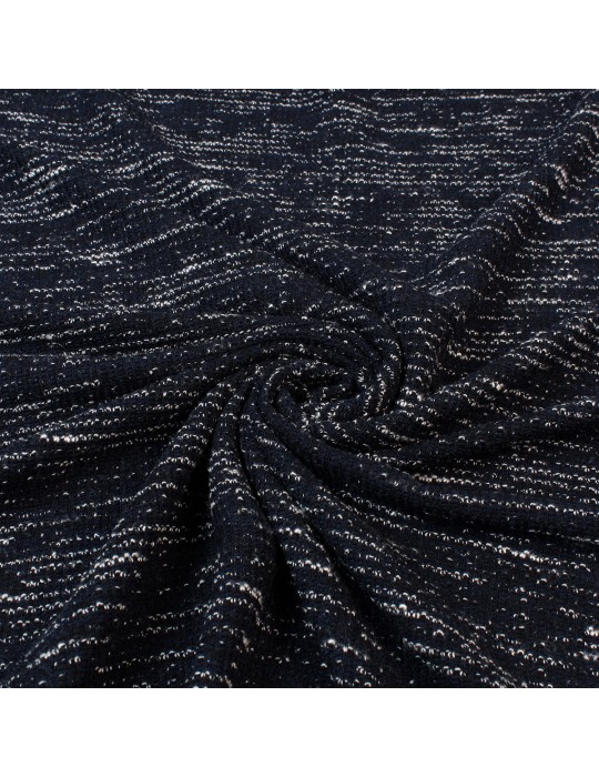Tissu jersey chiné marine