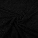 Tissu jersey bouclé uni noir Tissu jersey bouclé uni noir