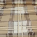Tissu coton/polyester carreaux beige Tissu coton/polyester carreaux beige
