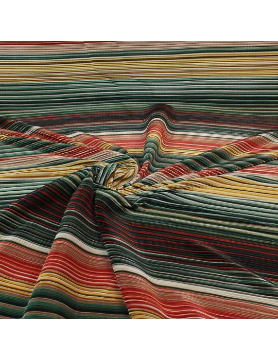 Tissu d'habillement polyester/élasthanne multicolore