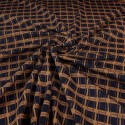 Tissu d'habillement géométrique ocre Tissu d'habillement géométrique ocre