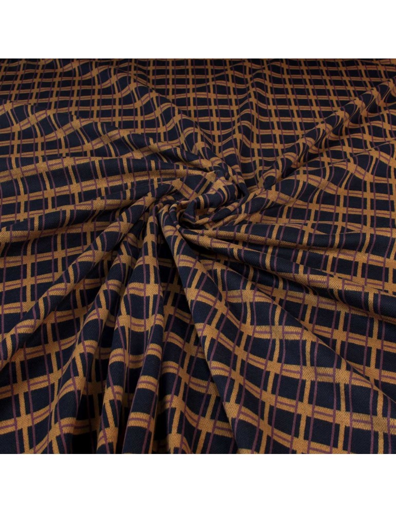 Tissu d'habillement géométrique ocre Tissu d'habillement géométrique ocre