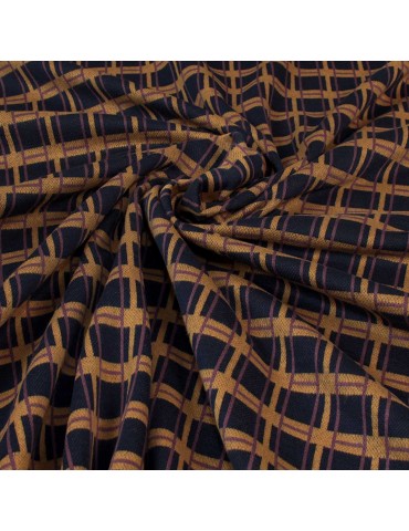 Tissu d'habillement géométrique ocre